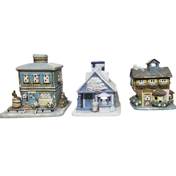 Partylite Ceramic Village Bakery Tealight Holder - Picture 5 of 5